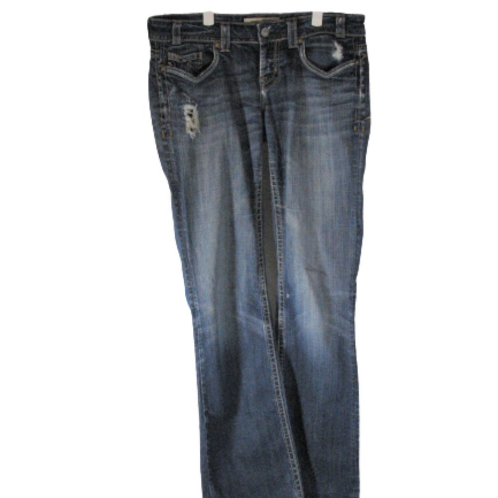 MEK Denim Oaxaca Blue Jeans Men's Size 30 x 34 Distressed